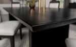 BROOKMEAD 100-INCH EXTENSION LEAF DINING TABLE BLACK - Image 10