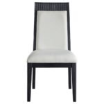 BROOKMEAD DINING SIDE CHAIR IVORY AND BLACK (SET OF 2) - Image 4