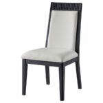 BROOKMEAD DINING SIDE CHAIR IVORY AND BLACK (SET OF 2) - Image 5