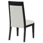 BROOKMEAD DINING SIDE CHAIR IVORY AND BLACK (SET OF 2) - Image 8