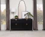BROOKMEAD 4-DOOR SIDEBOARD BUFFET STORAGE CABINET BLACK - Image 2