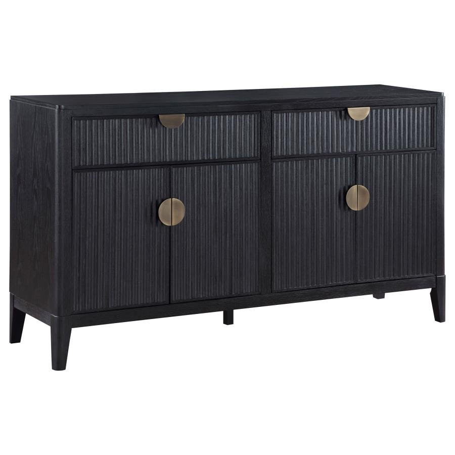 108235_02x900.jpg BROOKMEAD 4-DOOR SIDEBOARD BUFFET STORAGE CABINET BLACK - Image 1