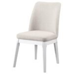 CARISSA UPHOLSTERED DINING SIDE CHAIR BEIGE (SET OF 2) - Image 5