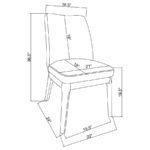 CARISSA UPHOLSTERED DINING SIDE CHAIR BEIGE (SET OF 2) - Image 13