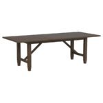 MATISSE RECTANGULAR 94-INCH WOOD DINING TABLE LIGHT BROWN - Image 3