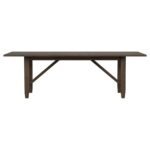 MATISSE RECTANGULAR 94-INCH WOOD DINING TABLE LIGHT BROWN - Image 5