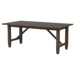 MATISSE RECTANGULAR 94-INCH WOOD DINING TABLE LIGHT BROWN - Image 6