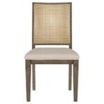 MATISSE WOVEN RATTAN BACK DINING SIDE CHAIR BROWN (SET OF 2) - Image 4