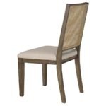 MATISSE WOVEN RATTAN BACK DINING SIDE CHAIR BROWN (SET OF 2) - Image 7