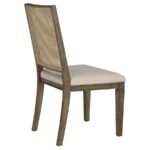 MATISSE WOVEN RATTAN BACK DINING SIDE CHAIR BROWN (SET OF 2) - Image 9