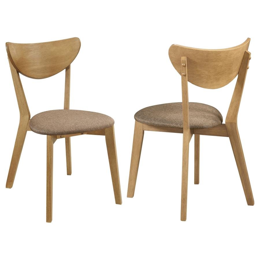 108442_001x900.jpg ELOWEN WOOD DINING SIDE CHAIR LIGHT WALNUT (SET OF 2) - Image 1
