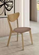 ELOWEN WOOD DINING SIDE CHAIR LIGHT WALNUT (SET OF 2) - Image 2