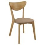 ELOWEN WOOD DINING SIDE CHAIR LIGHT WALNUT (SET OF 2) - Image 3