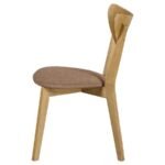 ELOWEN WOOD DINING SIDE CHAIR LIGHT WALNUT (SET OF 2) - Image 6