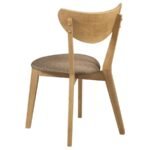 ELOWEN WOOD DINING SIDE CHAIR LIGHT WALNUT (SET OF 2) - Image 7