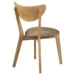 ELOWEN WOOD DINING SIDE CHAIR LIGHT WALNUT (SET OF 2) - Image 8