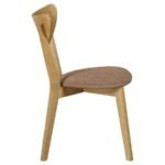 ELOWEN WOOD DINING SIDE CHAIR LIGHT WALNUT (SET OF 2) - Image 9