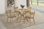 ELOWEN WOOD DINING SIDE CHAIR LIGHT WALNUT (SET OF 2) - Image 14