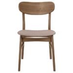 DORTCH 5-PIECE OVAL SOLID WOOD DINING SET WALNUT - Image 8