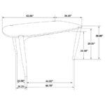 DORTCH 5-PIECE OVAL SOLID WOOD DINING SET WALNUT - Image 14