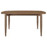 DORTCH OVAL 63-INCH SOLID WOOD DINING TABLE WALNUT - Image 3