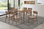 DORTCH OVAL 63-INCH SOLID WOOD DINING TABLE WALNUT - Image 9