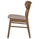 DORTCH DINING SIDE CHAIR WALNUT AND BROWN (SET OF 2) - Image 6