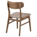 DORTCH DINING SIDE CHAIR WALNUT AND BROWN (SET OF 2) - Image 8