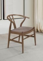 DINAH WOOD WISHBONE DINING SIDE CHAIR WALNUT (SET OF 2) - Image 2