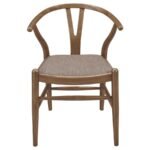 DINAH WOOD WISHBONE DINING SIDE CHAIR WALNUT (SET OF 2) - Image 4