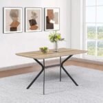 EDGECREEK 53-INCH COMPOSITE WOOD DINING TABLE LIGHT BROWN - Image 2