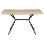 EDGECREEK 53-INCH COMPOSITE WOOD DINING TABLE LIGHT BROWN - Image 3