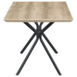 EDGECREEK 53-INCH COMPOSITE WOOD DINING TABLE LIGHT BROWN - Image 5