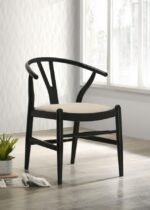 CRESTMONT WOOD WISHBONE DINING SIDE CHAIR BLACK (SET OF 2) - Image 2