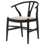 CRESTMONT WOOD WISHBONE DINING SIDE CHAIR BLACK (SET OF 2) - Image 5