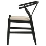 CRESTMONT WOOD WISHBONE DINING SIDE CHAIR BLACK (SET OF 2) - Image 6