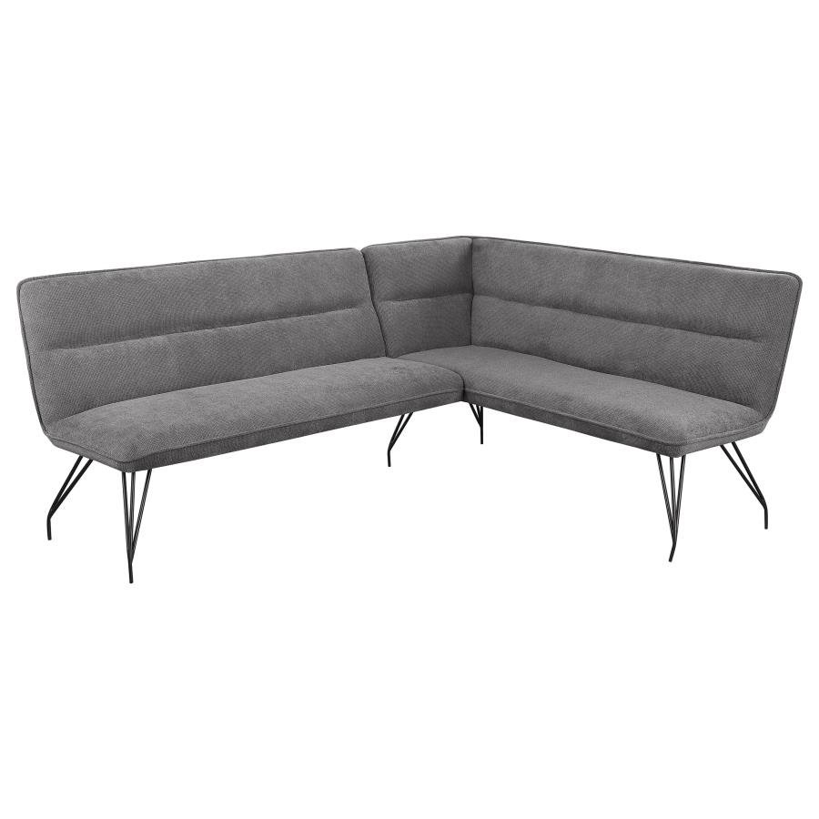 108486_02x900.jpg DODSON FABRIC UPHOLSTERED L-SHAPED NOOK DINING BENCH GREY - Image 1