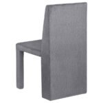 TORDERA VELVET UPHOLSTERED DINING SIDE CHAIR GREY (SET OF 2) - Image 7