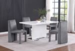 TORDERA VELVET UPHOLSTERED DINING SIDE CHAIR GREY (SET OF 2) - Image 12