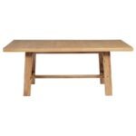MIDDLETON 6-PIECE EXTENSION LEAF DINING SET NATURAL BROWN - Image 4