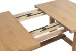 MIDDLETON 6-PIECE EXTENSION LEAF DINING SET NATURAL BROWN - Image 12