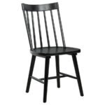 MIDDLETON 7-PIECE EXTENSION LEAF DINING SET BROWN AND BLACK - Image 6