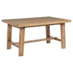 MIDDLETON 76-INCH EXTENSION LEAF DINING TABLE NATURAL BROWN - Image 3