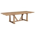 MIDDLETON 7-PIECE EXTENSION LEAF DINING SET BROWN AND BLACK - Image 3