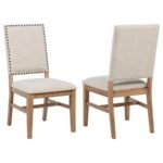 MIDDLETON UPHOLSTERED DINING SIDE CHAIR BEIGE (SET OF 2)