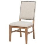 MIDDLETON UPHOLSTERED DINING SIDE CHAIR BEIGE (SET OF 2) - Image 5