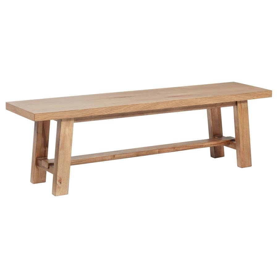 108543_02x900.jpg MIDDLETON 60-INCH WOOD BACKLESS DINING BENCH NATURAL BROWN - Image 1