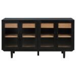 MIDDLETON 4-DOOR SIDEBOARD SERVER WITH DUAL DRAWERS BLACK - Image 3