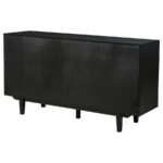 MIDDLETON 4-DOOR SIDEBOARD SERVER WITH DUAL DRAWERS BLACK - Image 9