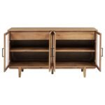MIDDLETON 4-DOOR SIDEBOARD SERVER WITH DUAL DRAWERS NATURAL - Image 4